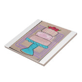 Der gemusterte Pastellturm Fliese (Seite)