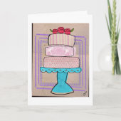 Der gemusterte Pastellturm Karte (Vorderseite)