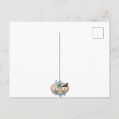 Der gemusterte Pastellturm Postkarte (Rückseite)