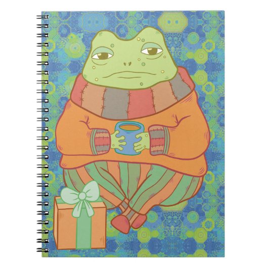 Der gemütliche Frosch Notizblock (Vorderseite)