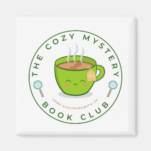 Der gemütliche Mystery Book Club Magnet
