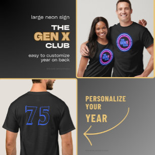 DER GEN X CLUB Mit Jahres-T-Shirt T-Shirt