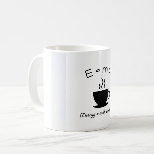 Der Genius-Sip: E=mc² Edition Kaffeetasse (Vorderseite Links)