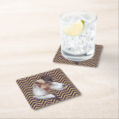 Der Gentleman Airedale Rechteckiger Pappuntersetzer (Vor Ort)