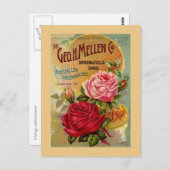 Der Geo. H. Mellen Co. Greenhouse-Werbung Postkarte (Vorne/Hinten)