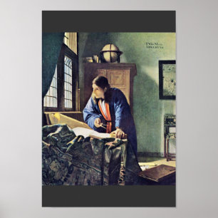Der Geograf von Johannes Vermeer Poster