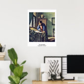 Der Geograf. von Johannes Vermeer Poster (Heimbüro)