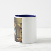 Der Geograph Johannes Vermeers (circa 1669) Tasse (Zentrum)