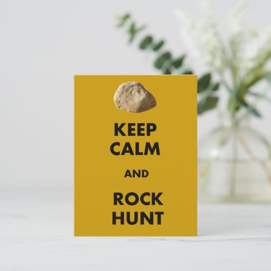 Der Geologe "Behalt Ruhe und..." Postkarte (Stehend Vorderseite)