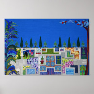 Der geometrische Garten Poster