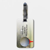 Der Gepäckanhänger des Golfspielers, kundengerecht (Rückseite vertikal)
