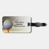 Der Gepäckanhänger des Golfspielers, kundengerecht (Rückseite horizontal)