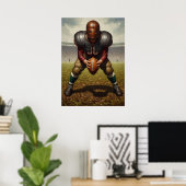 Der gepanzerte Quarterback Poster (Heimbüro)