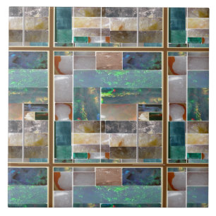 Der geprägte Kristall quadriert Muster Fliese