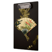 Der gequälte Orientalische Lüfter mit Blumendesign Klemmbrett (Links)