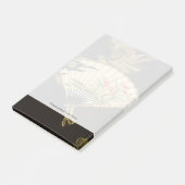 Der gequälte Orientalische Lüfter mit Blumendesign Post-it Klebezettel (angewinkelt)