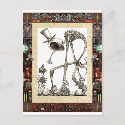 Der gerahmte Spaziergang Postkarte (Vorderseite)