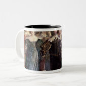 Der Gerichts-Ball Zweifarbige Tasse (Vorderseite Links)