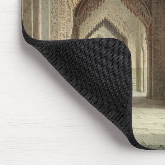 Der Gerichts-Raum des Alhambras, Granada, 1853 Mousepad (Ecke)