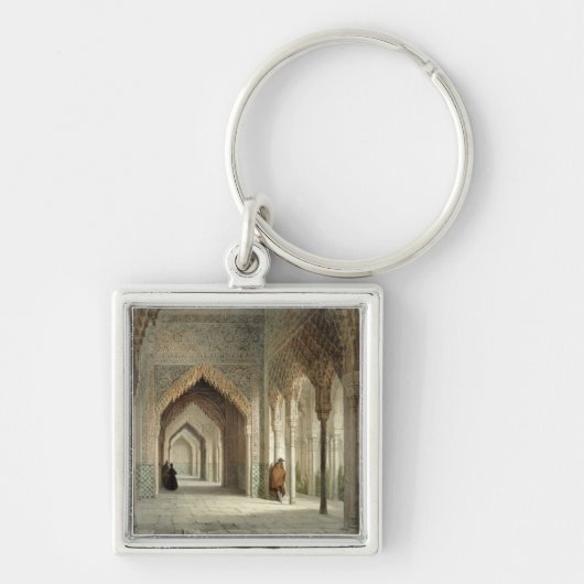 Der Gerichts-Raum des Alhambras, Granada, 1853 Schlüsselanhänger (Vorne)