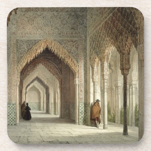 Der Gerichts-Raum des Alhambras, Granada, 1853 Untersetzer (Vorderseite)