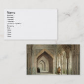 Der Gerichts-Raum des Alhambras, Granada, 1853 Visitenkarte (Vorne/Hinten)