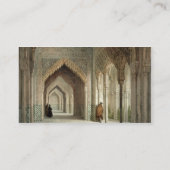 Der Gerichts-Raum des Alhambras, Granada, 1853 Visitenkarte (Rückseite)