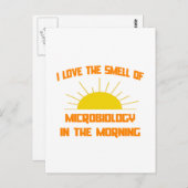 Der Geruch der Mikrobiologie am Morgen Postkarte (Vorne/Hinten)