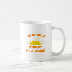 Der Geruch der Ökonomie am Morgen Kaffeetasse