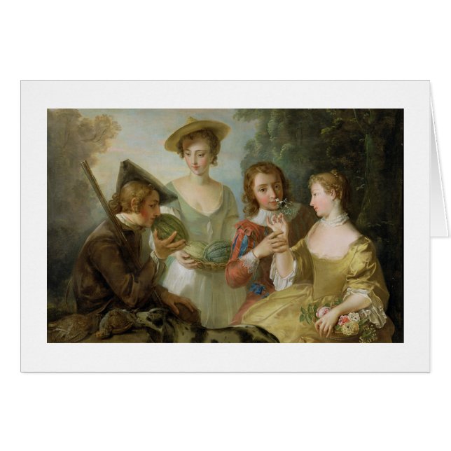 Der Geruchssinn, c.1744-47 (Öl auf Leinwand) (Vorderseite (Horizontal))