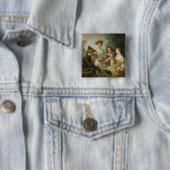 Der Geruchssinn, c.1744-47 (Öl auf Leinwand) Button (Beispiel)