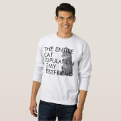 Der gesamte Katzen-Bestand Sweatshirt (Vorne ganz)