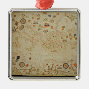 Der gesamte Mittelmeerraum Silbernes Ornament