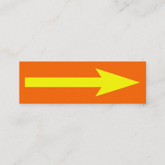 Der gesamte Punkt - orange, gelb und grau Mini Visitenkarte (Vorderseite)