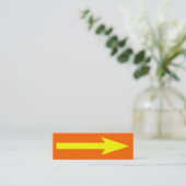 Der gesamte Punkt - orange, gelb und grau Mini Visitenkarte (Stehend Vorderseite)