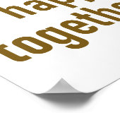 Der gesamte Wohlstand der Welt - Zitat zur Einheit Poster (Ecke)