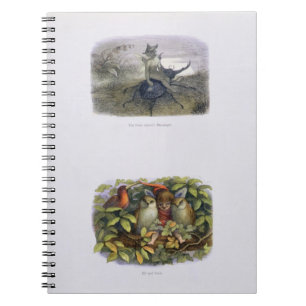 Der Gesandte der Fairy Queen und Elf und Owls kran Notizblock