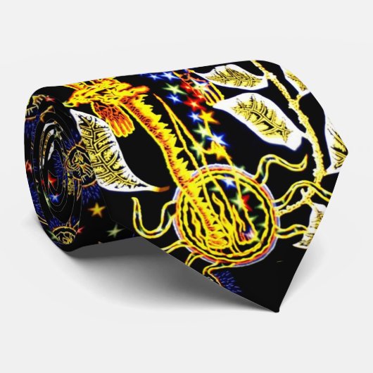 Der Gesang des monde2 Lurçat Krawatte (Gerollt)