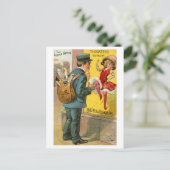 Der "geschäftige" Mailman Postkarte (Stehend Vorderseite)