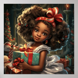 Der Geschenkgeist: Afrikanisches amerikanisches Mä Poster