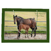 Der Geschenksack von Horse Lover Große Geschenktüte (Rückseite)