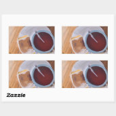 Der Geschmack der Wärme Rechteckiger Aufkleber (Blatt)