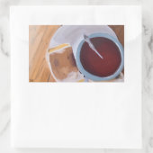 Der Geschmack der Wärme Rechteckiger Aufkleber (Tasche)