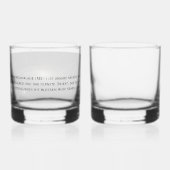 Der Geschmack des Universums Whiskyglas (Rückseite)