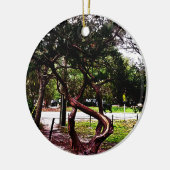 Der geschwungene Baum 1123 Keramik Ornament (Links)