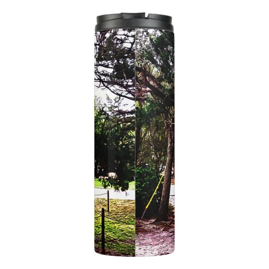 Der geschwungene Baum 1123 Thermosbecher (Rückseite)