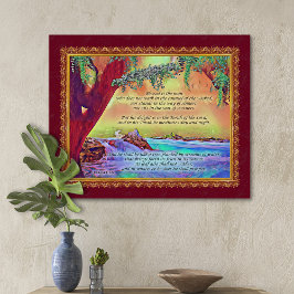 Der gesegnete Mann ist wie ein Baumpsalm 1, gepfle Leinwanddruck