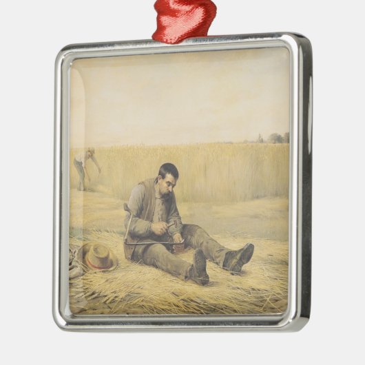 Der Geselle Silbernes Ornament (Links)