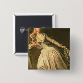 Der gestohlene Kuss, c.1788 Button (Vorne & Hinten)