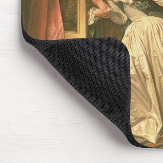 Der gestohlene Kuss, c.1788 Mousepad (Ecke)